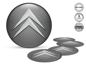 Citroen Adesivo Cupola Design Emblemi Ruota Pregiati